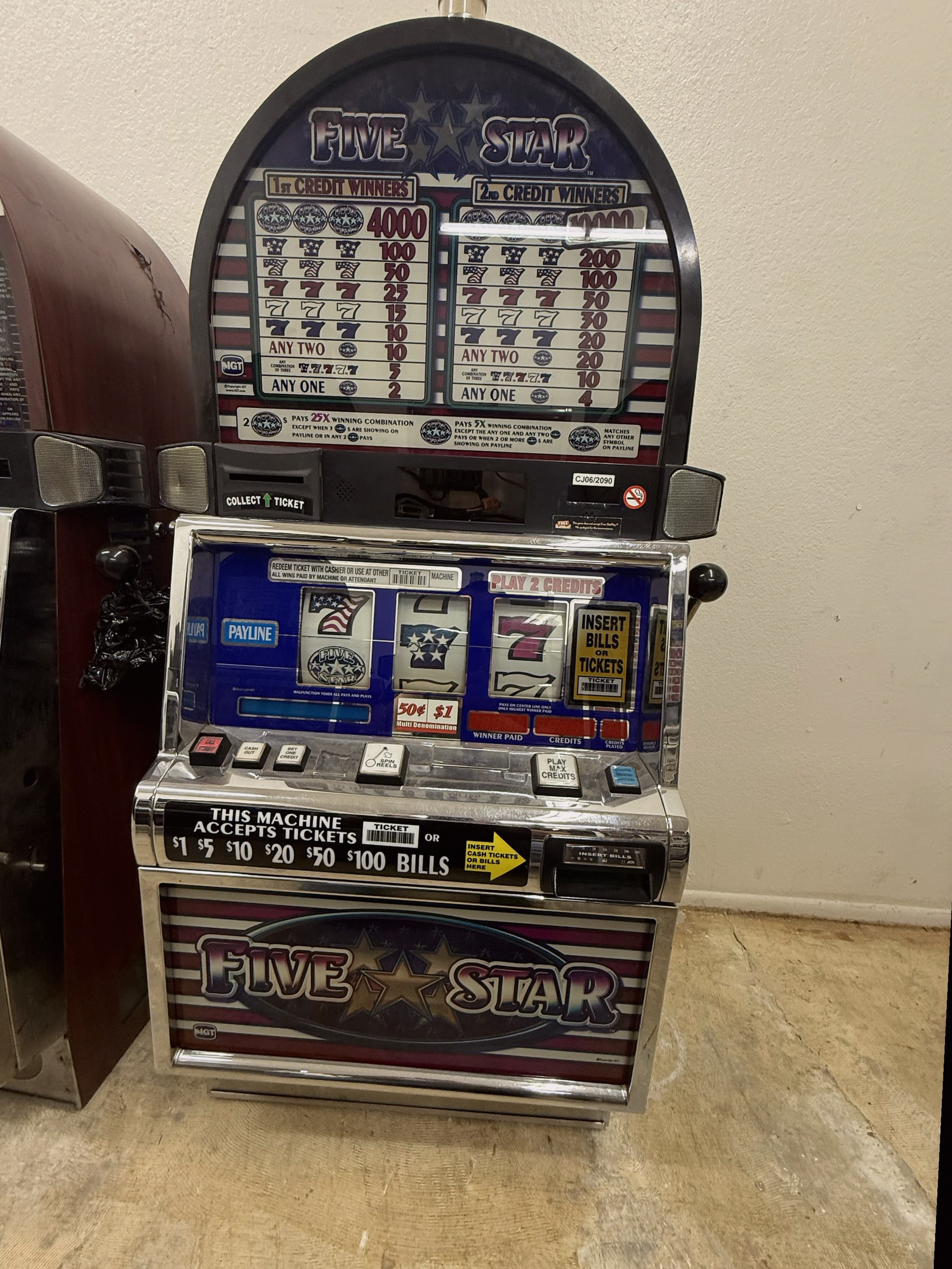 IGT Reel Spinner Five Star