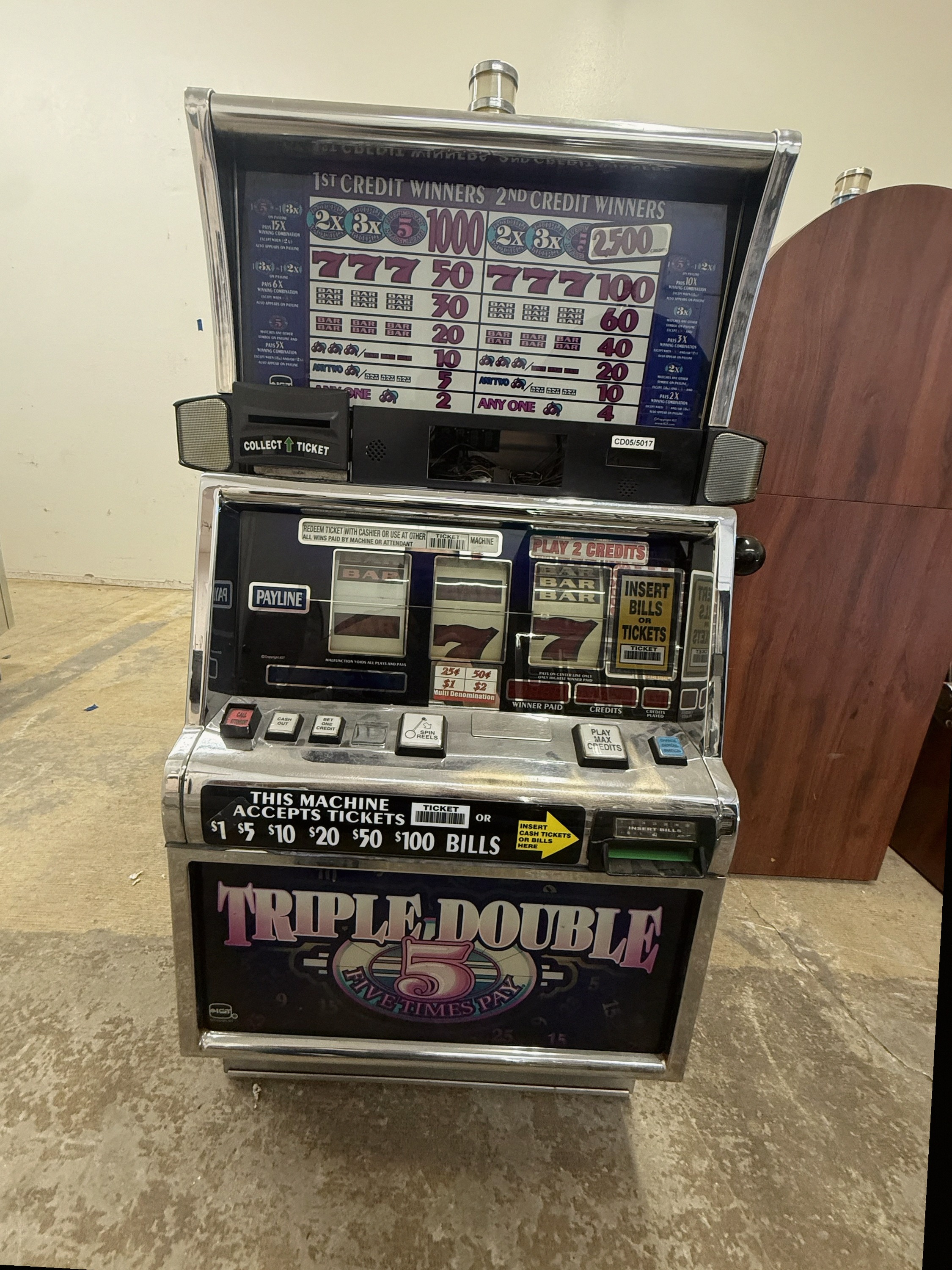 IGT Reel Spinner Triple Double 5 Times Pay